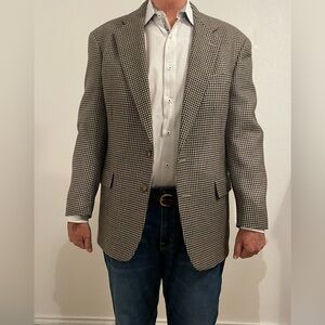Tommy Hilfiger Men's Houndstooth Blazer - Black and White